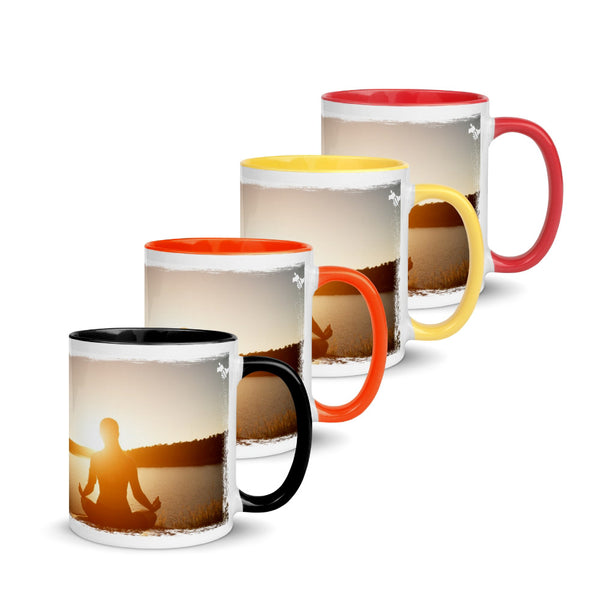 Mug Coloré "EDS" (rouge, orange, jaune, noir)