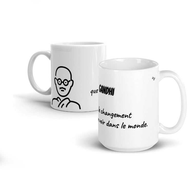 Mug Blanc "Gandhi - incarne..."