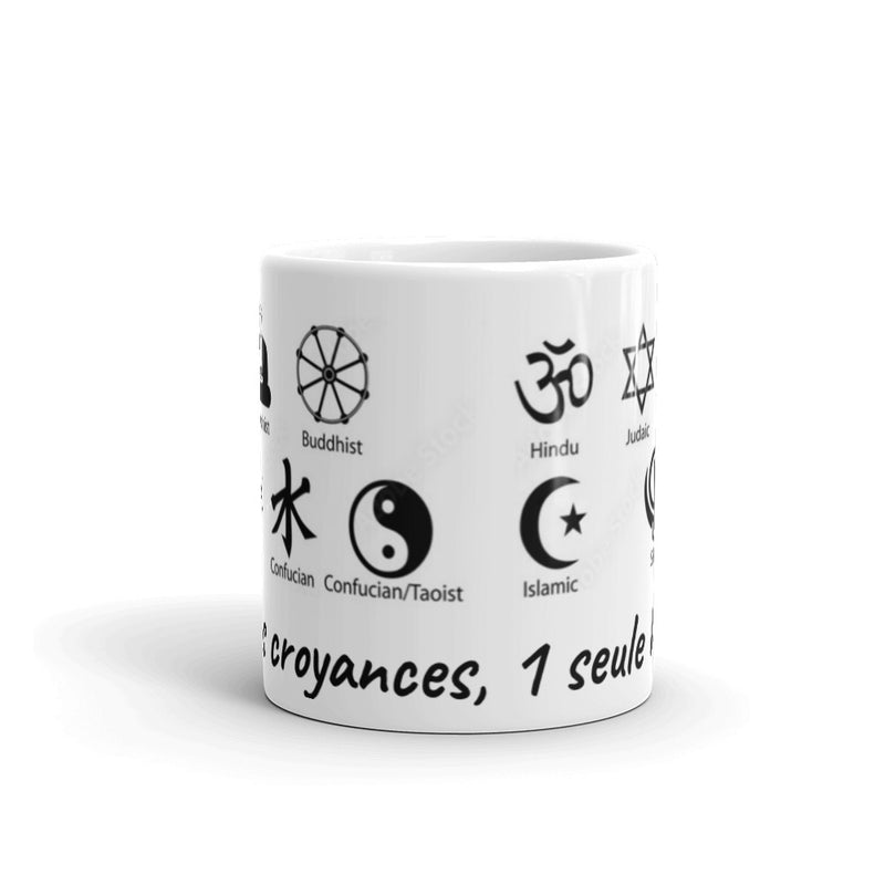 Mug Blanc "1 seule humanité"