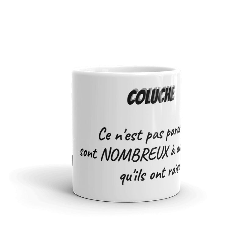 Mug Blanc "Coluche - nombreux"