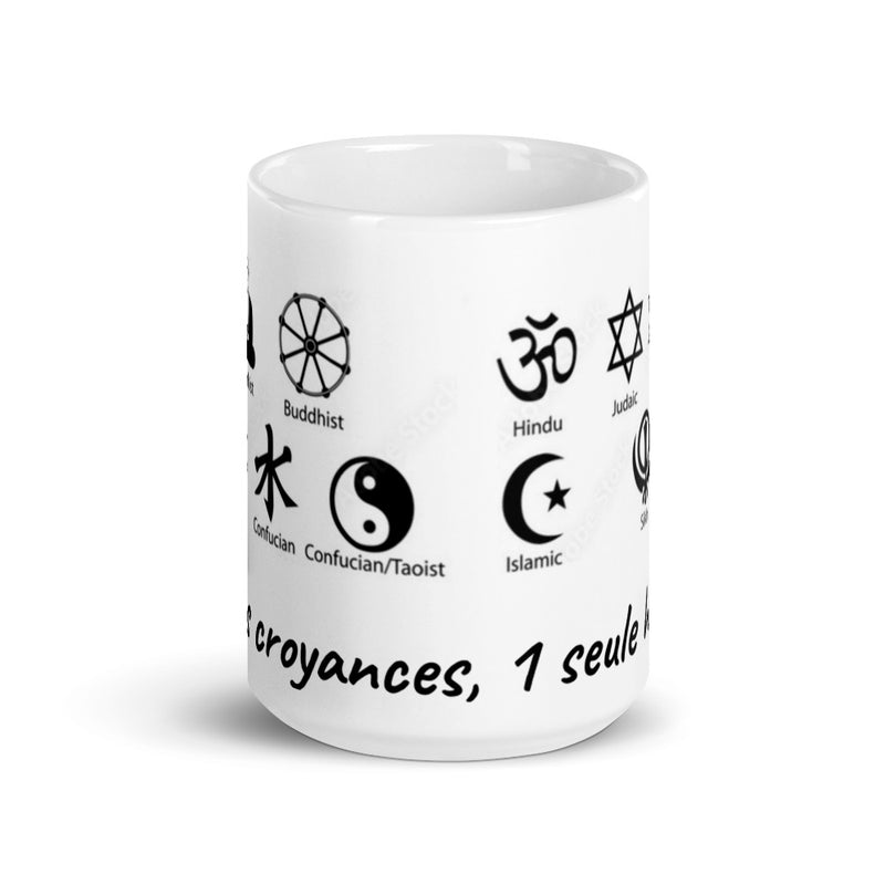 Mug Blanc "1 seule humanité"