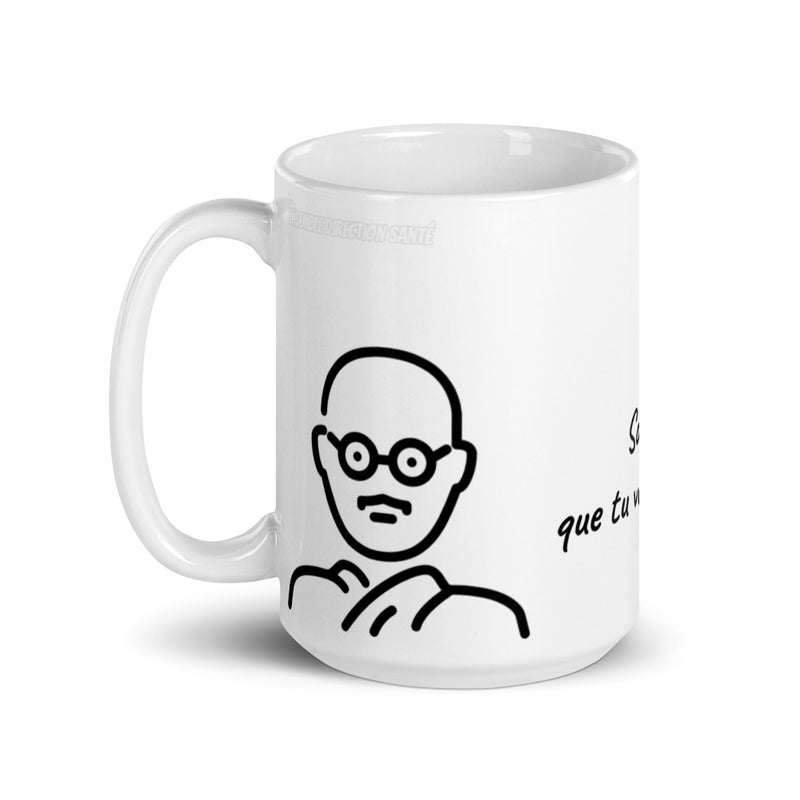 Mug Blanc "Gandhi - incarne..."