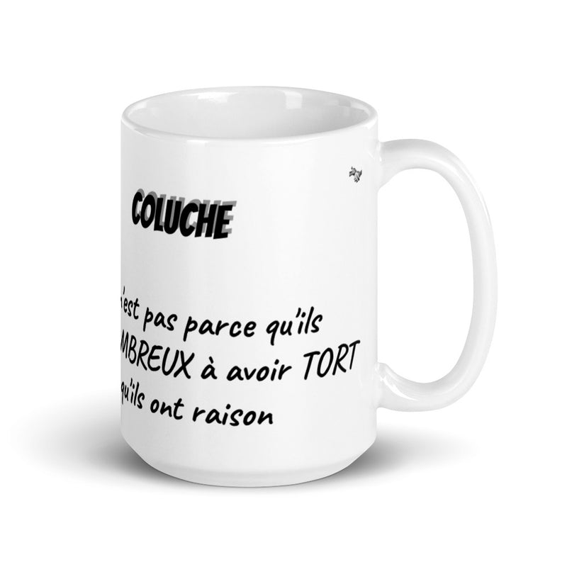 Mug Blanc "Coluche - nombreux"